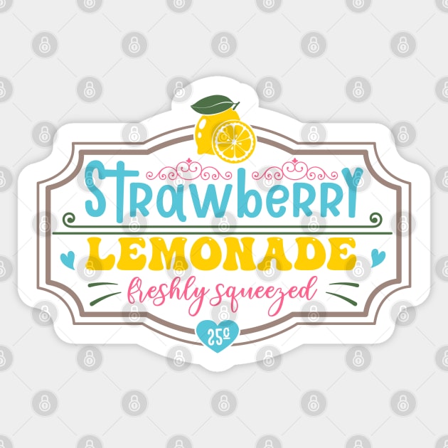 Strawberry Lemonade Sticker by KayBee Gift Shop